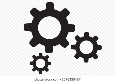 Gear icon vector illustration. Variety colorful Gear icon.  Two and Three gear on isolated background. Cogwheel sign and symbol concept. 