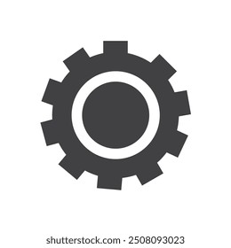 Icono de engranaje Ilustración vectorial de fondo blanco