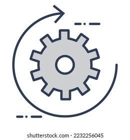 gear icon vector image with white background