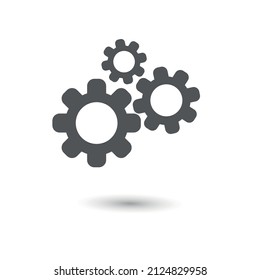 gear icon vector.
industry gear icon.
vector design.