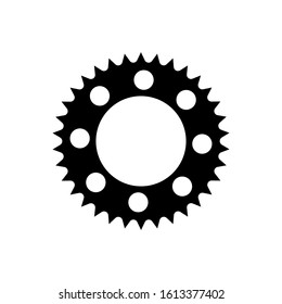 Gear icon vector isolated on white background