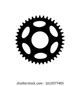 Gear icon vector isolated on white background