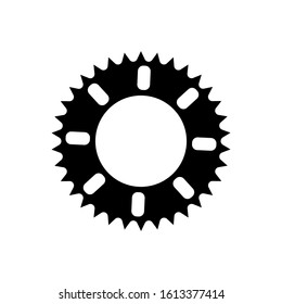 Gear icon vector isolated on white background