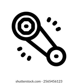 gear icon. vector line icon for your website, mobile, presentation, and logo design.
