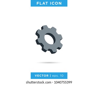 Gear Icon Vector Logo Design Template