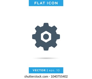 Gear Icon Vector Logo Design Template