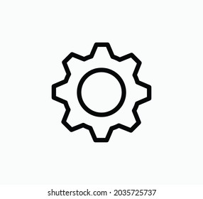 Gear icon vector logo design template