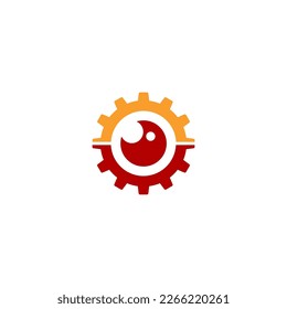 gear icon vector logo design