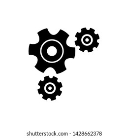 Gear Icon Vector Logo Flat Design