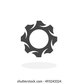 Gear Icon. Vector logo on white background