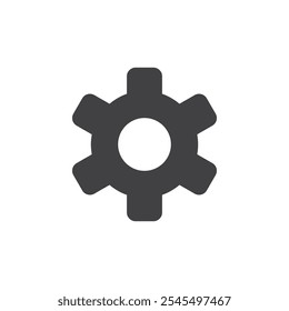 Esquema del logotipo del Vector del icono del engranaje
