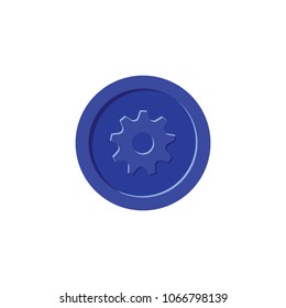 gear icon vector logo template, setting vector illustration 