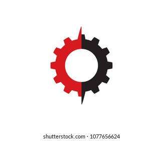 Gear Icon Vector Logo Template Illustration Design