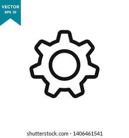 gear icon vector logo template, setting icon 