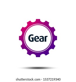 Gear Icon Vector Logo Template. Vector EPS 10.
