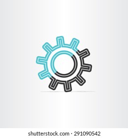 gear icon vector logotype symbol design element
