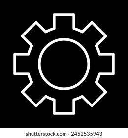 Vektorgrafik des Zahnradsymbols Umriss