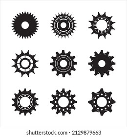 Gear icon vector set. clockwork illustration sign collection. Mechanics symbol.