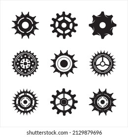 Gear icon vector set. clockwork illustration sign collection. Mechanics symbol.