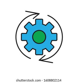 Gear icon vector , setting icon