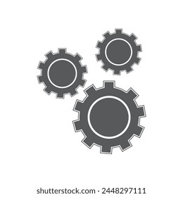 gear icon vector setting illustration