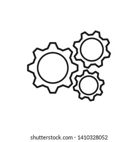 Gear icon vector ,setting icon sign illustration
