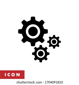 Gear Icon Vector. Settings, Cog Icon Symbol Isolated