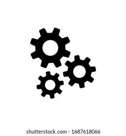 Gear icon vector. Settings, maintenance icon vector illustration