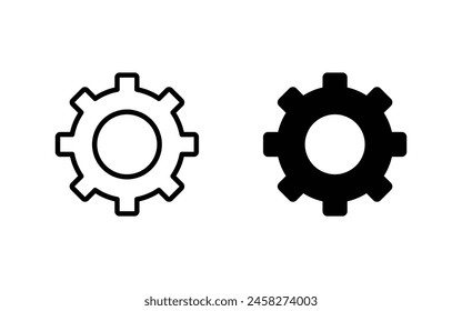 gear icon vector. Settings icon symbol