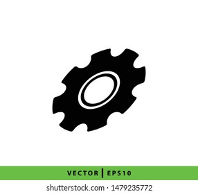 Gear icon vector sign logo illustration