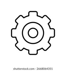 Gear icon vector stock illustration