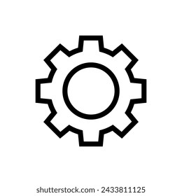 Icono de engranaje. Vector símbolo engranaje