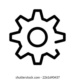 Gear Icon Vector Symbol Design Illustration