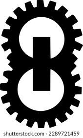 gear icon vector symbol design illustration