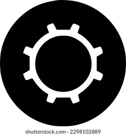 ilustración de símbolo vectorial de icono de engranaje