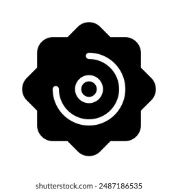Ilustración de diseño de símbolo de Vector de engranaje
