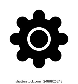 Gear Icon Vector Symbol Design Illustration