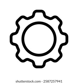 Gear Icon Vector Symbol Design Illustration