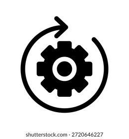Gear Icon Vector Symbol Design Illustration