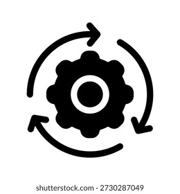 Gear Icon Vector Symbol Design Illustration