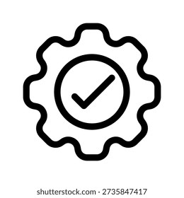 Gear Icon Vector Symbol Design Illustration