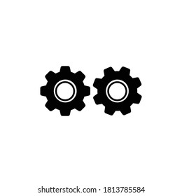 gear icon vector symbol isolated illustration white background