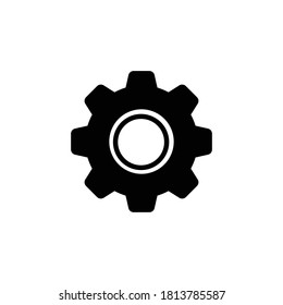 gear icon vector symbol isolated illustration white background