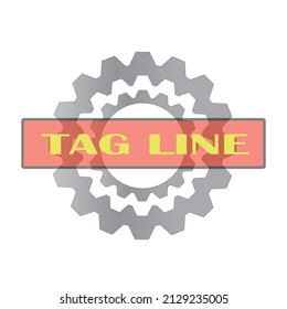 FANGSYMBOL-VEKTOR MIT TAGLINENSPALTE