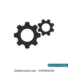 Gear Icon Vector Template Illustration Design