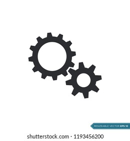 Gear Icon Vector Template illustration design