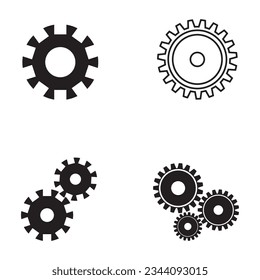gear icon vector template illustration logo design