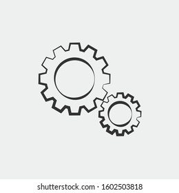 gear icon vector for web and graphic design