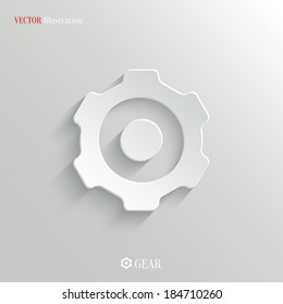 Gear icon - vector web illustration, easy paste to any background