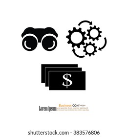 gear icon vector.business concept.vector illustration 